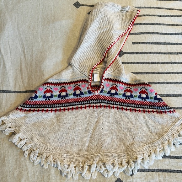 Monsoon Other - Monsoon London Dutch girl Fairisle toddler knit poncho sweater jumper